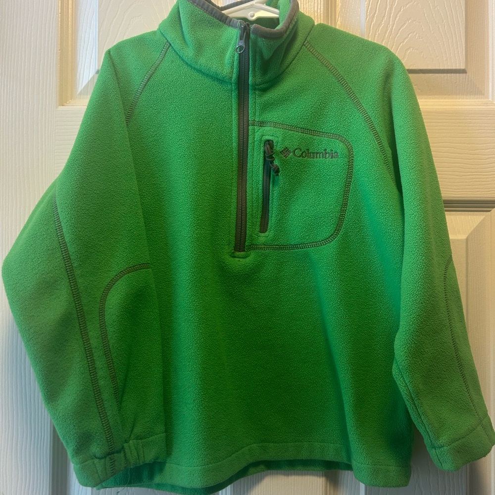 ✨Columbia Kids Vibrant Green Fleece Pullover